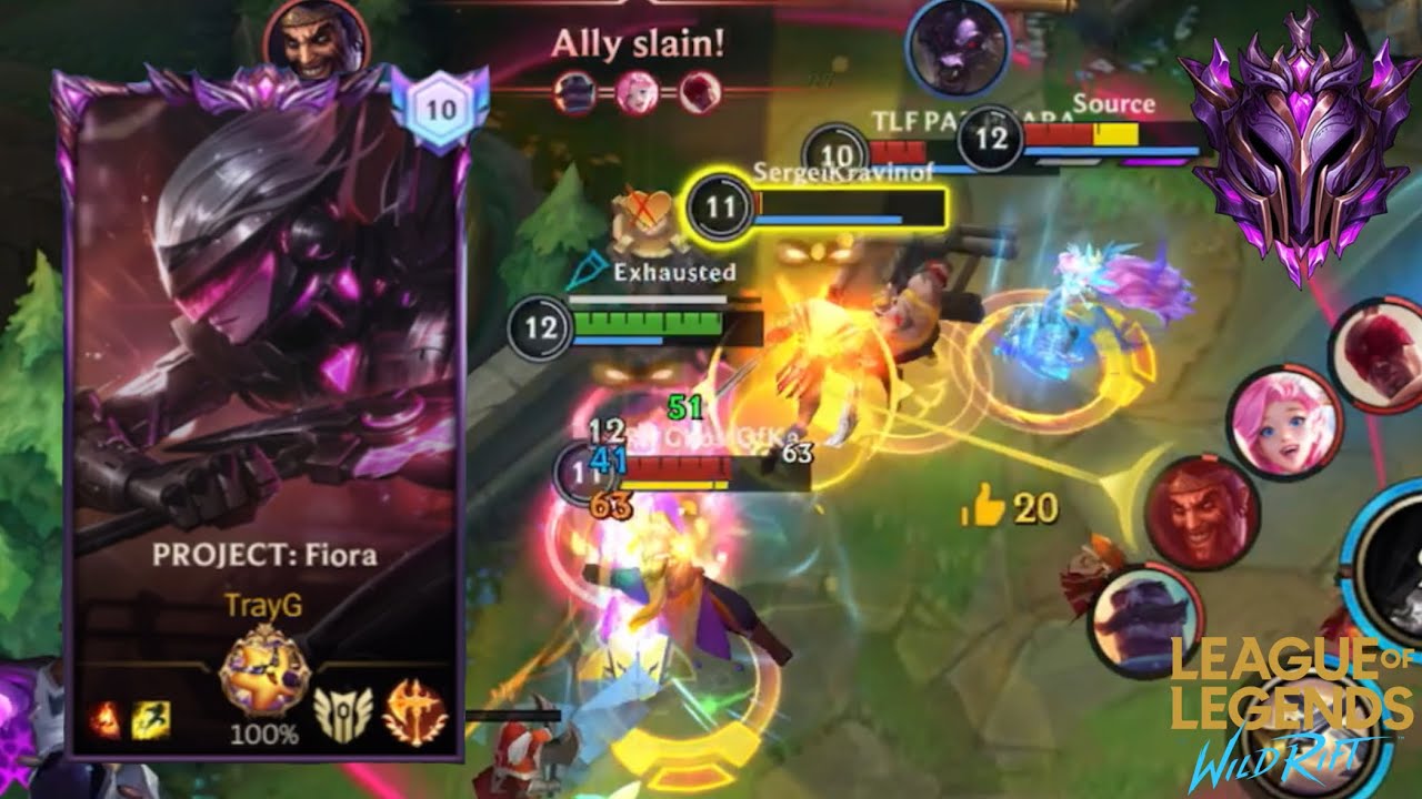 WILD RIFT FIORA VS YASUO | TOP 10 Fiora gameplay