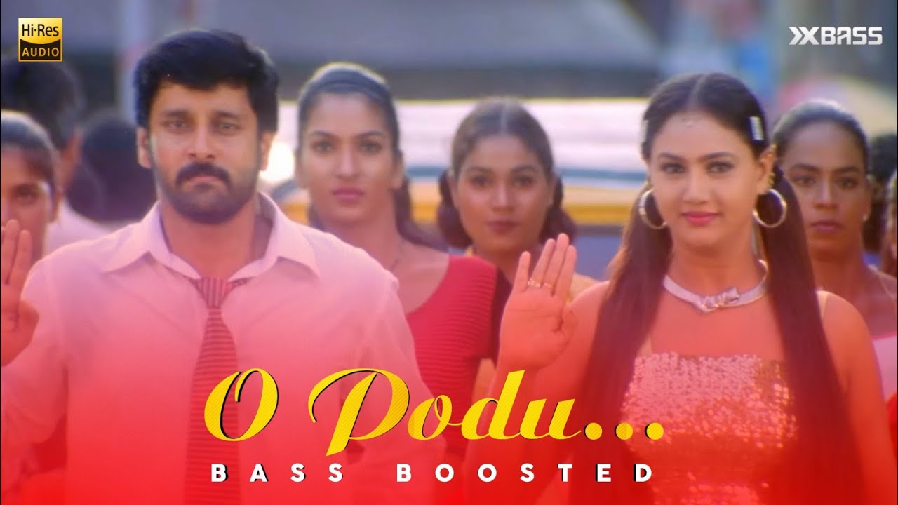 O Podu | BASS BOOSTED AUDIO | Gemini | Vikram | Kiran Rathod | SPB | Anuradha Sriram | Barathwaj