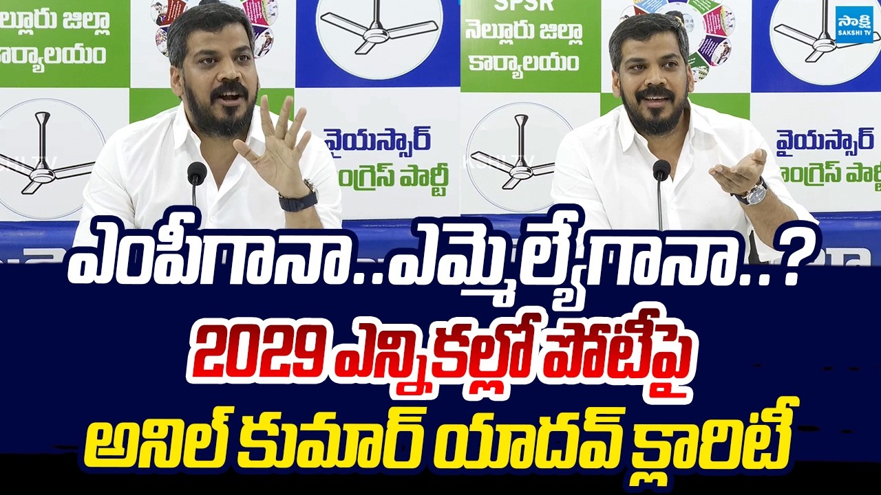 MP or MLA: Anil Kumar Yadav Clarity For 2029 Elections | Sakshi TV Live