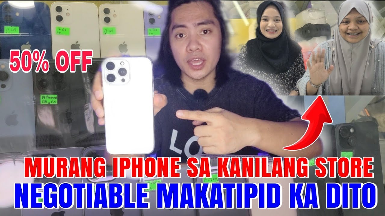 MURANG IPHONE SA STORE NATO 50% OFF ANG NATIPID KO HALOS BRAND NEW