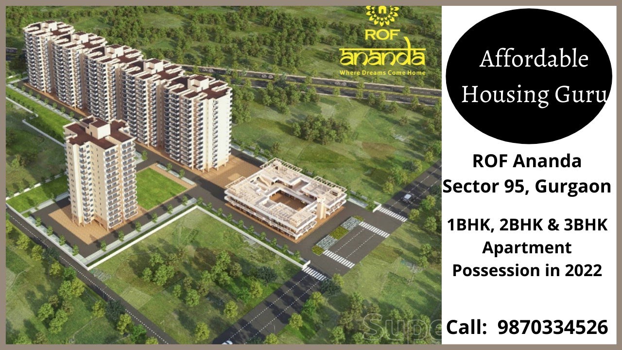 ROF Ananda Sector 95 Gurgaon| 3BHK Sample flat with Actual Site Photograph