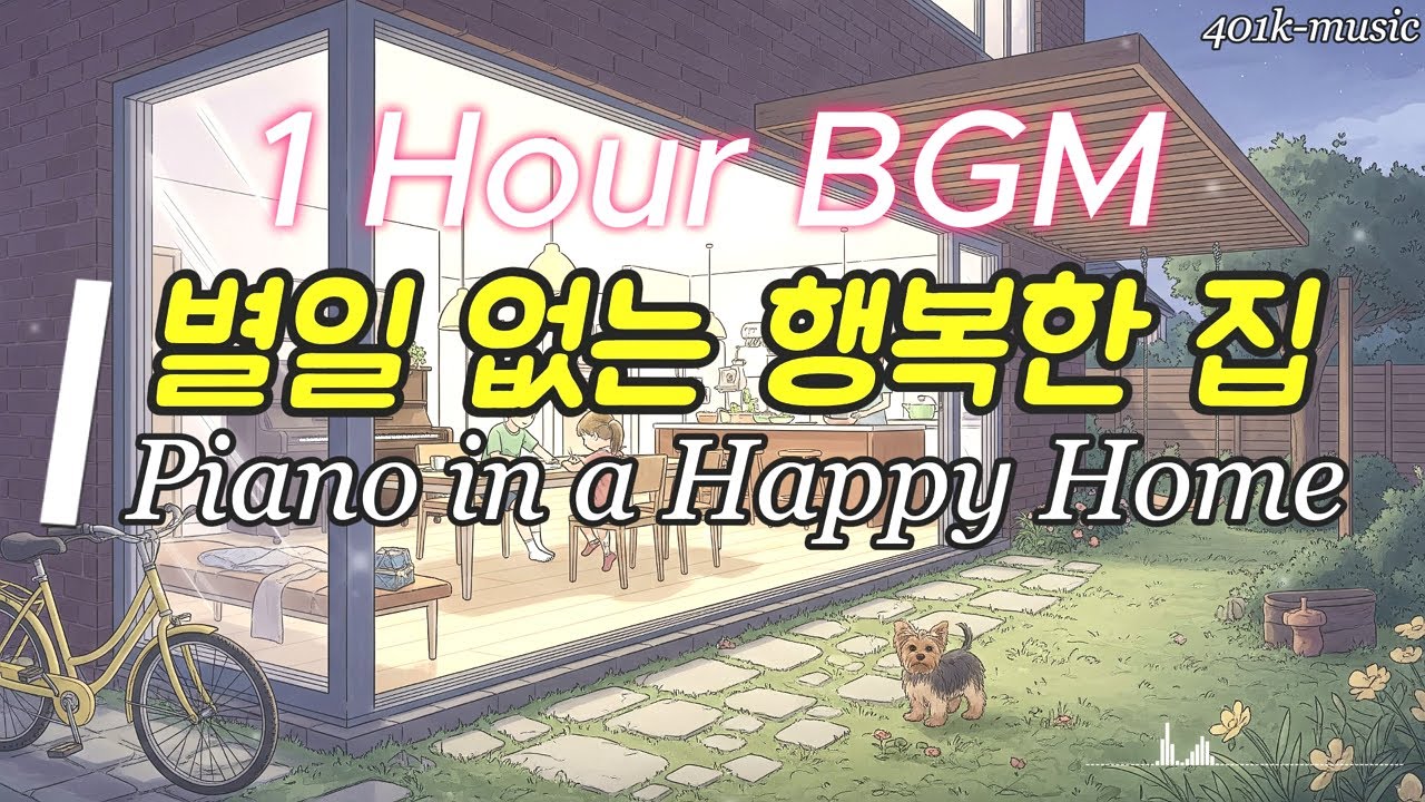 [Playlist] 감성 카페 플레이리스트 | 클래식 음악 BGM - 별일 없는 행복한 집에서 들리는 피아노 소리, Piano in a Happy Home
