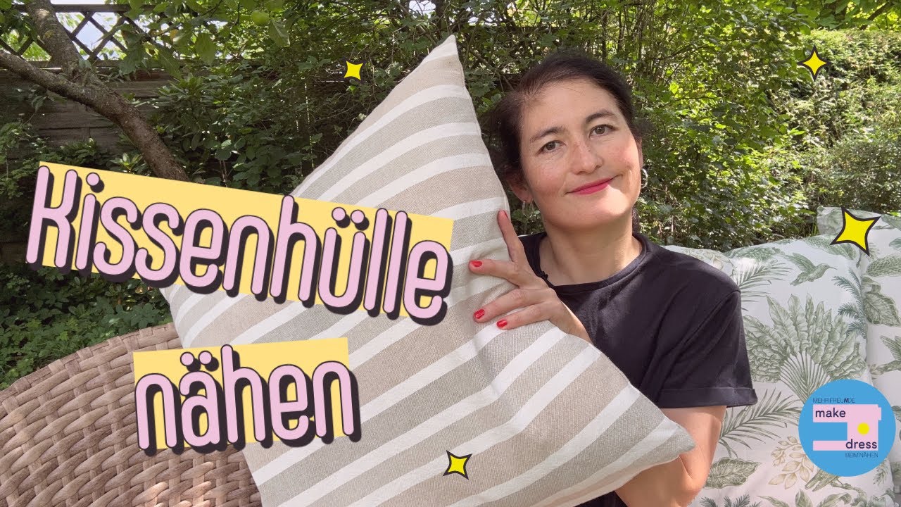 Kissenbezug mit Reißverschluss & Übertritt nähen – Schritt-für-Schritt-Anleitung