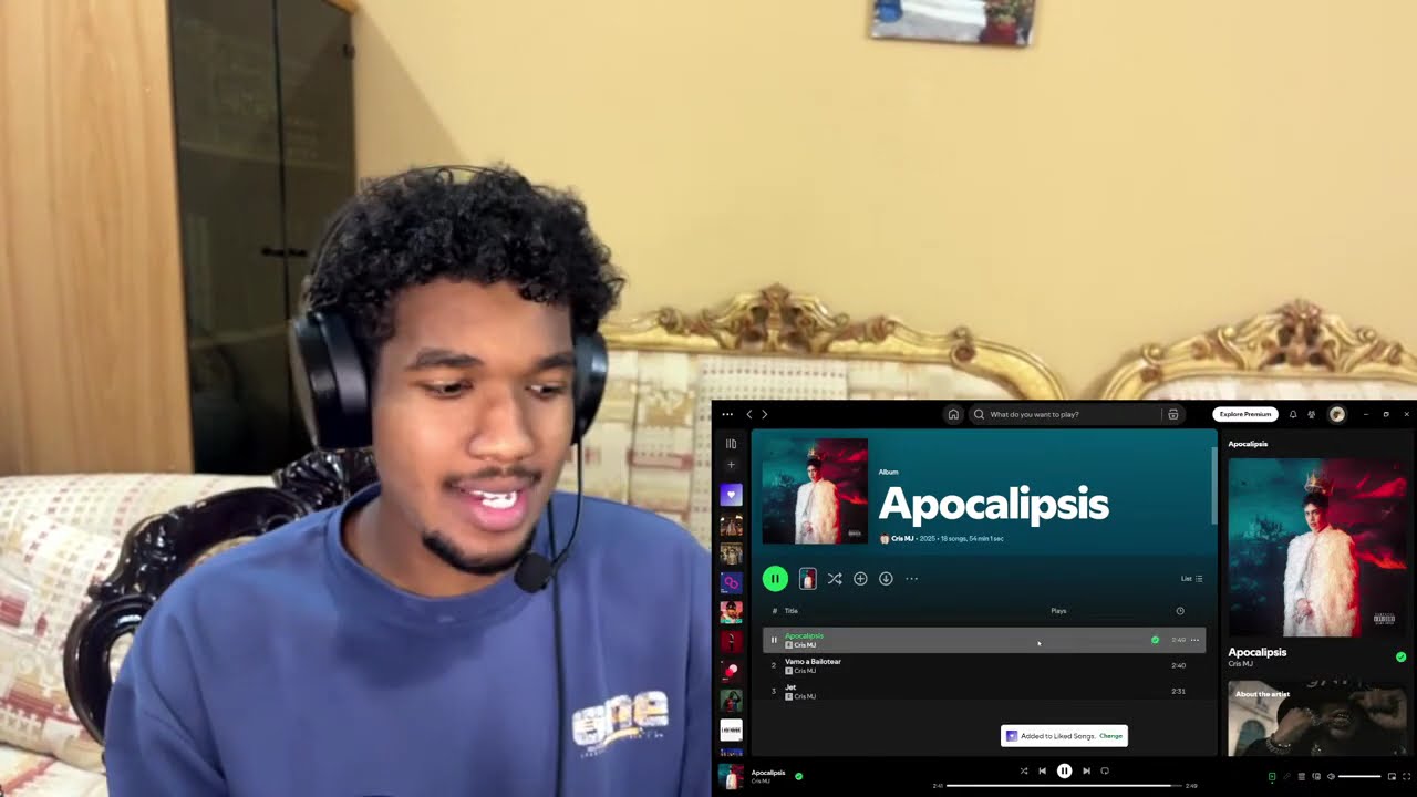 super early stream + Reacting To CRIS MJ New Album🎵🇪🇸