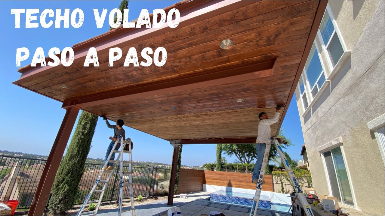 COMO HACER UN TECHO VOLADO CON ACERO Y MADERA. SECRETOS REVELADOS!