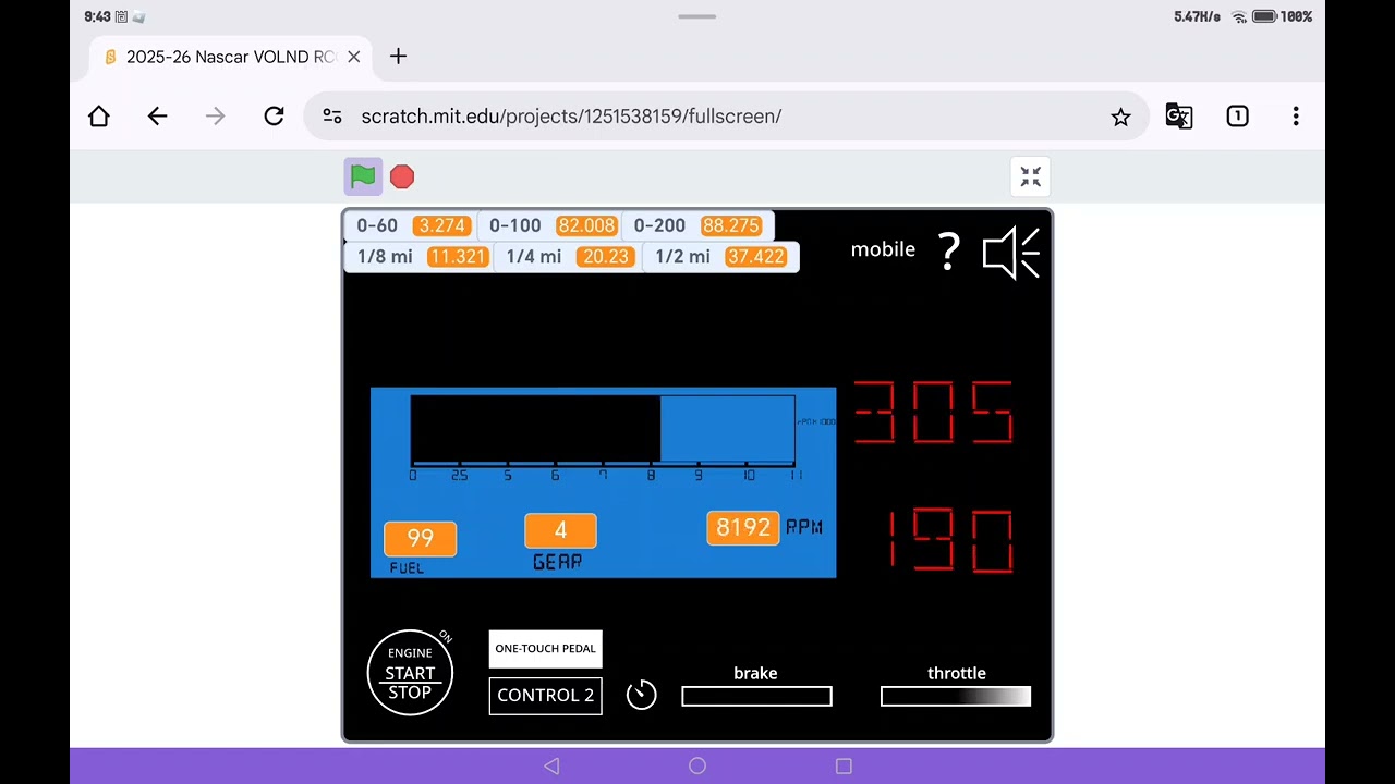Scratch Speedometer 2026 VOLND RCGARGER Nascar Race Top speed run Speedway