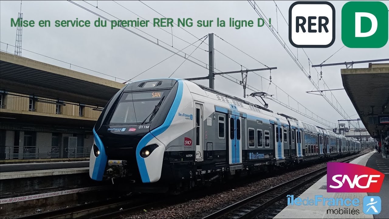 (RER D SNCF) - Mise en service du premier RER NG sur la ligne D ! ✨💚