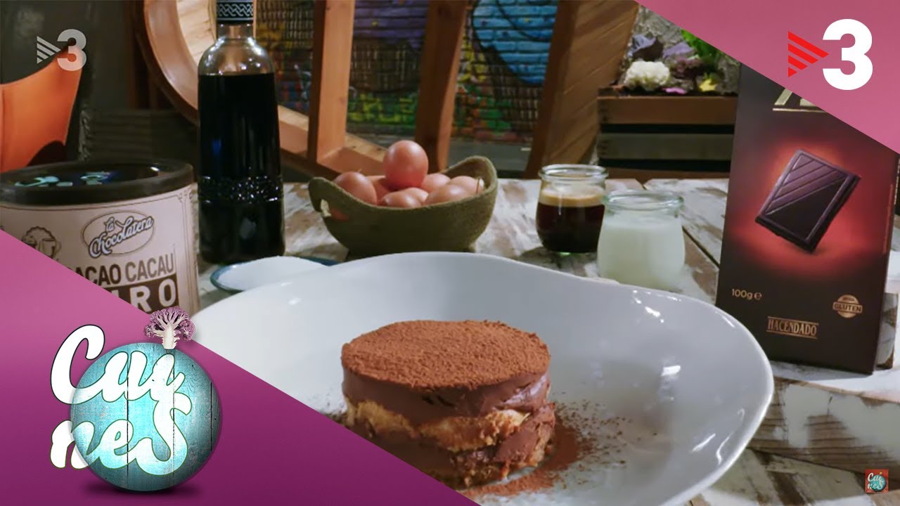 Tiramisú amb cremós de xocolata - Cuines