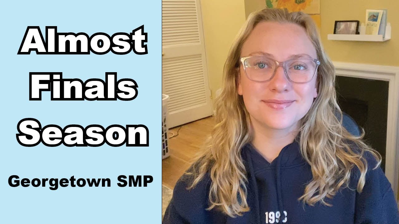 Premed Post-Bacc Study Vlog | Georgetown SMP