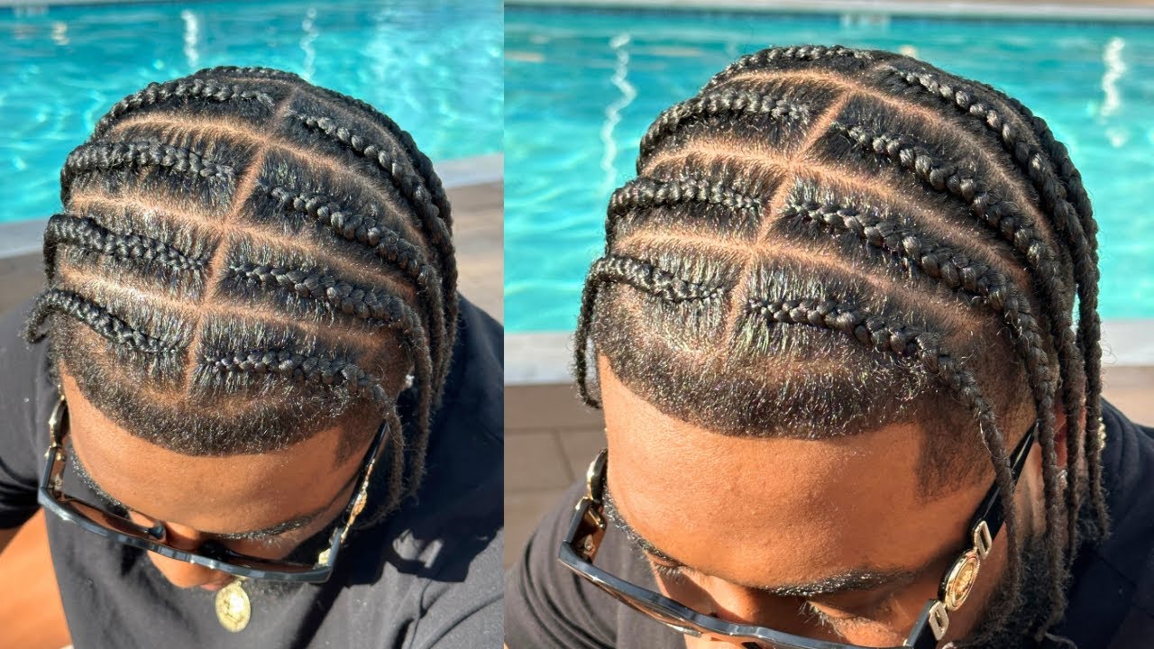 How To Cornrow Men's Pop Smoke Braids