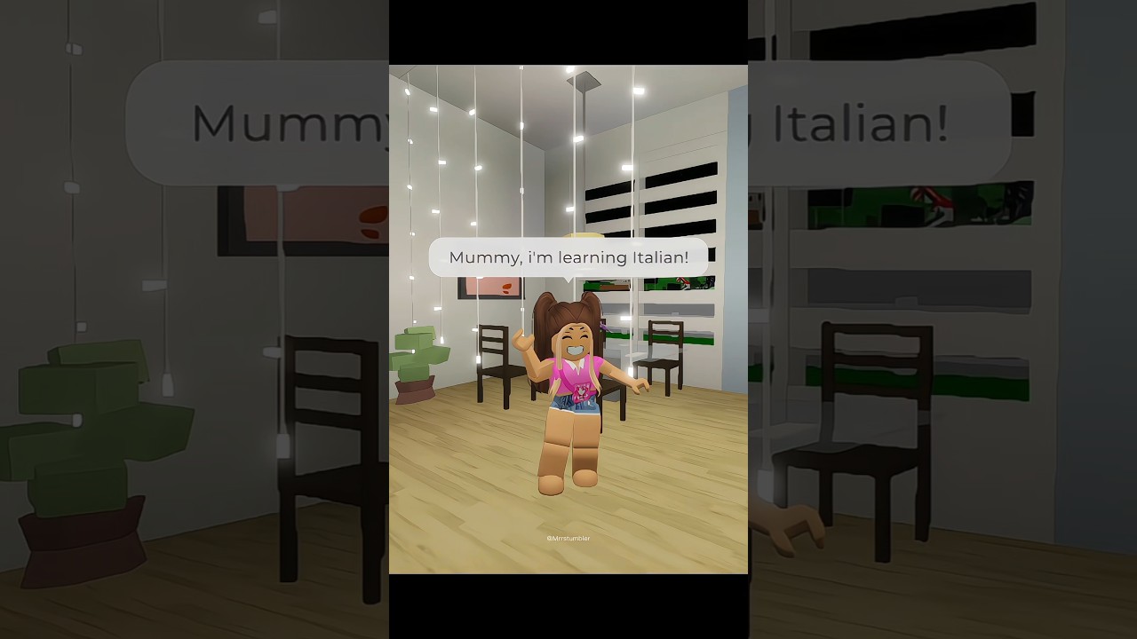 Mummy i'm learning Italian 🤣 #roblox #robloxedit #shorts