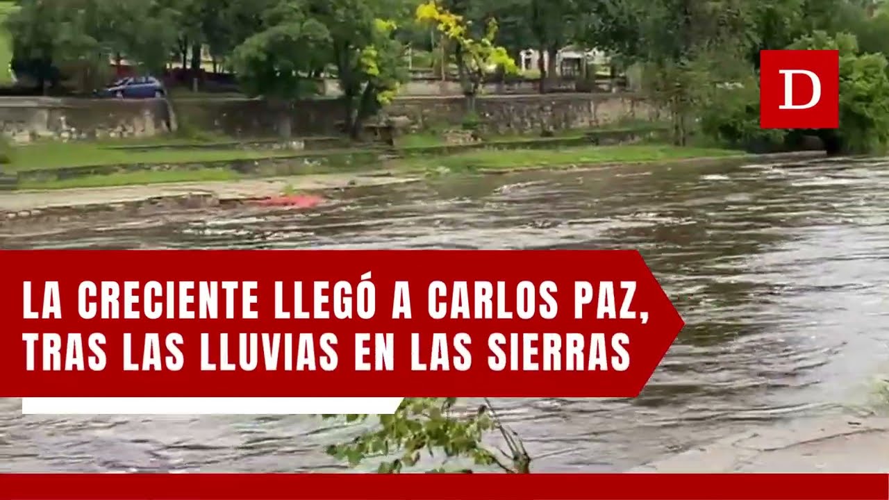 La creciente llegó a Carlos Paz, así se vio desde El Fantasio