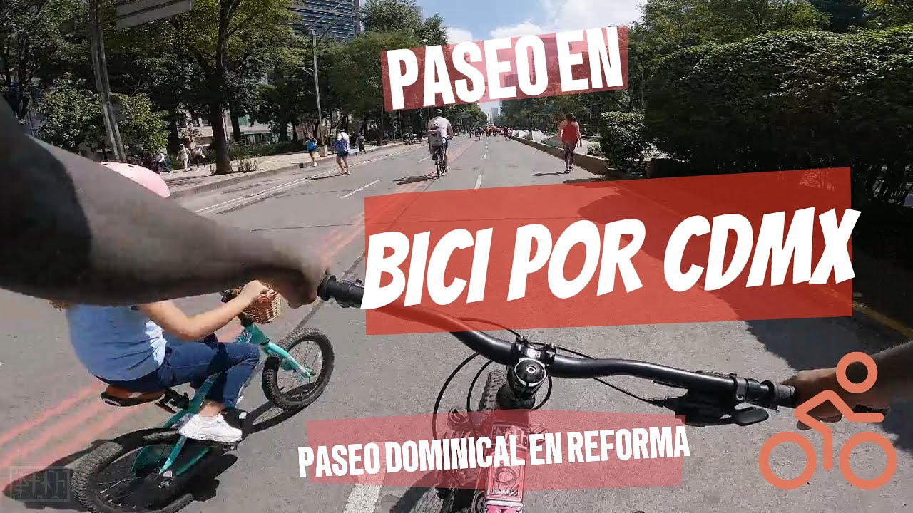 En Bici por CDMX |  PASEO DOMINICAL CDMX  |  4K CITY TOUR | CDMX BIKE RIDE | 4K RIDE.