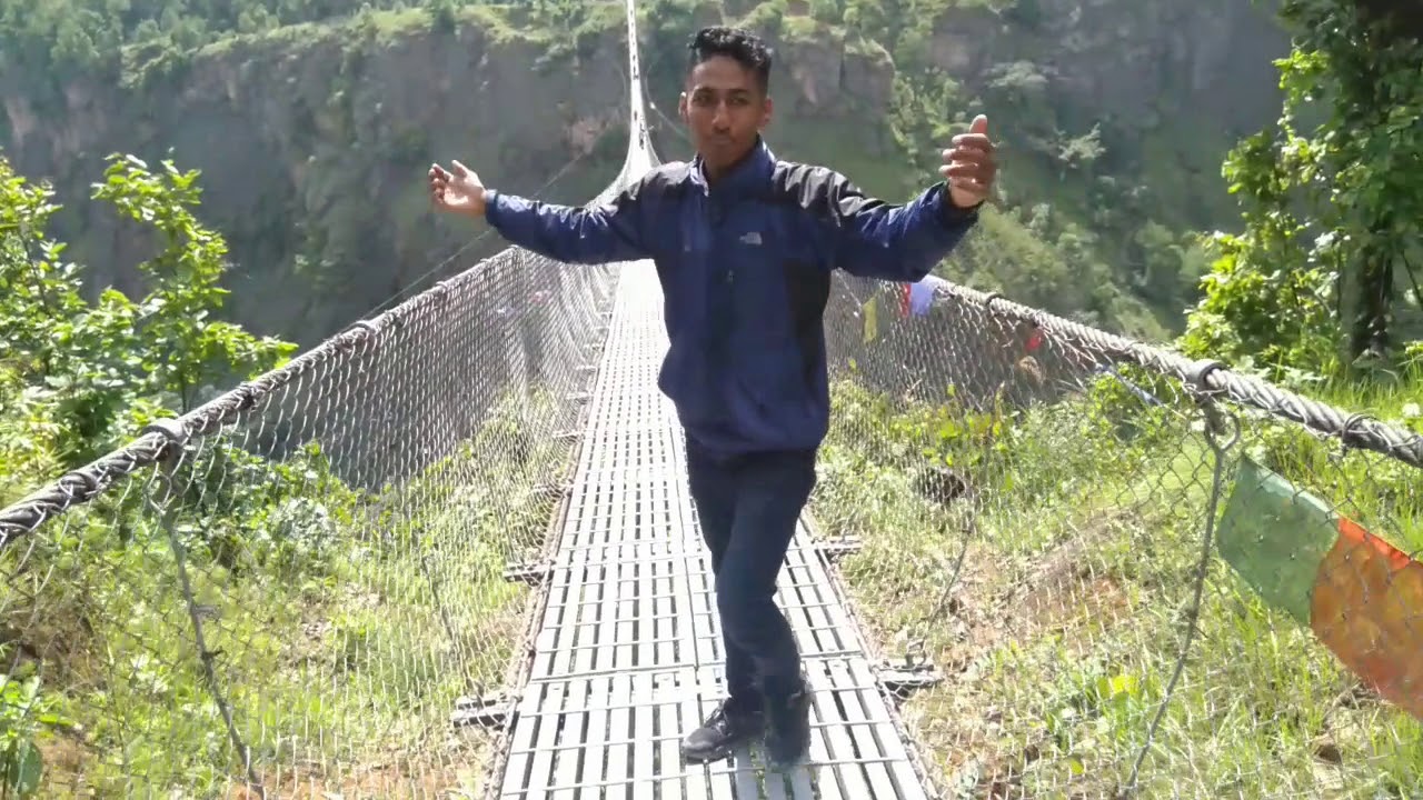 Tallest Suspension Bridge of Nepal (135 m) | Sarangkot |