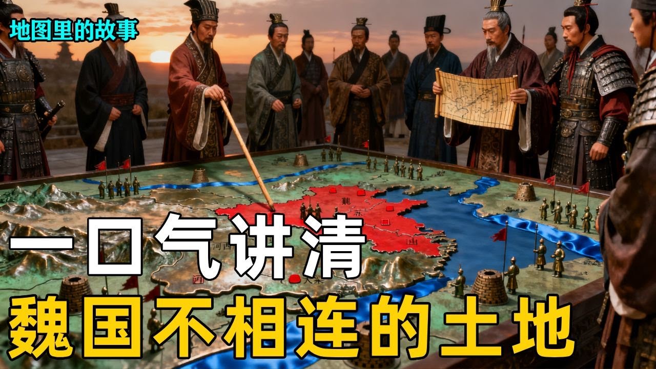【三维地图】魏国土地为何那么分散？战国为何有那么多飞地！一个视频讲清魏国不相连的土地！