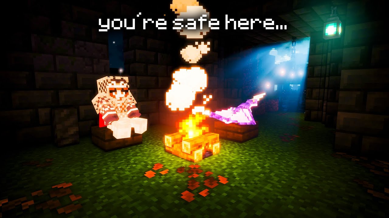 rest here... my dragon is protecting us (w/ minecraft music)