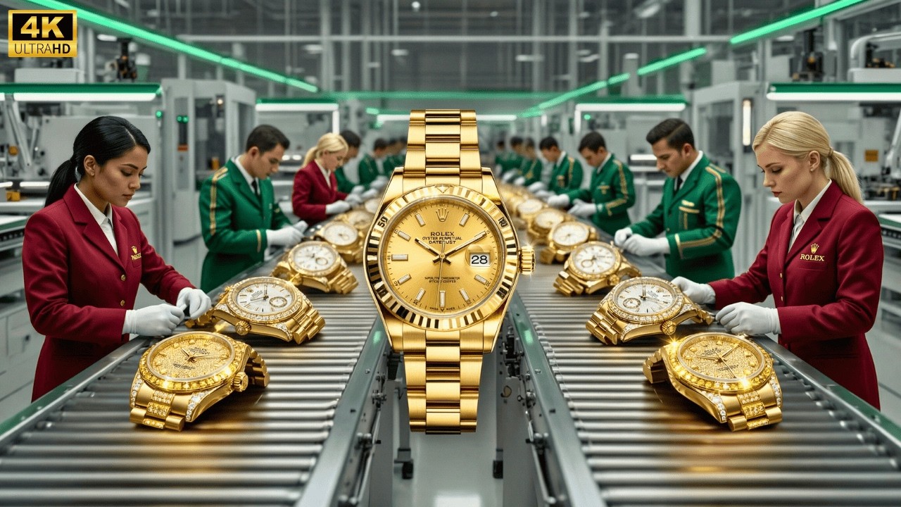 Inside the Rolex Gold Factory: How Pure Gold Turns into a Swiss Luxury Watch (Full Process)