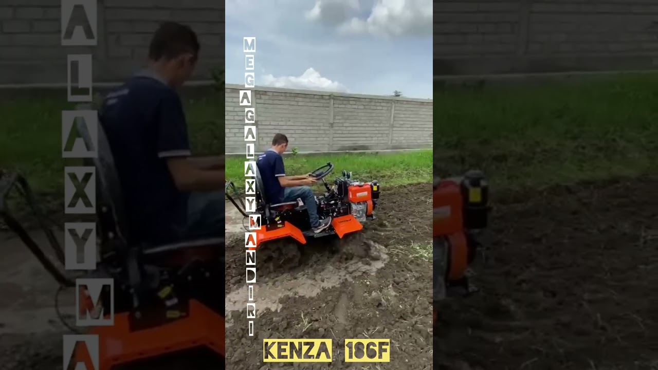 yang ditunggu.. uji ketangguhan dan efisiensi mesin KENZA 186 4WD di lahan