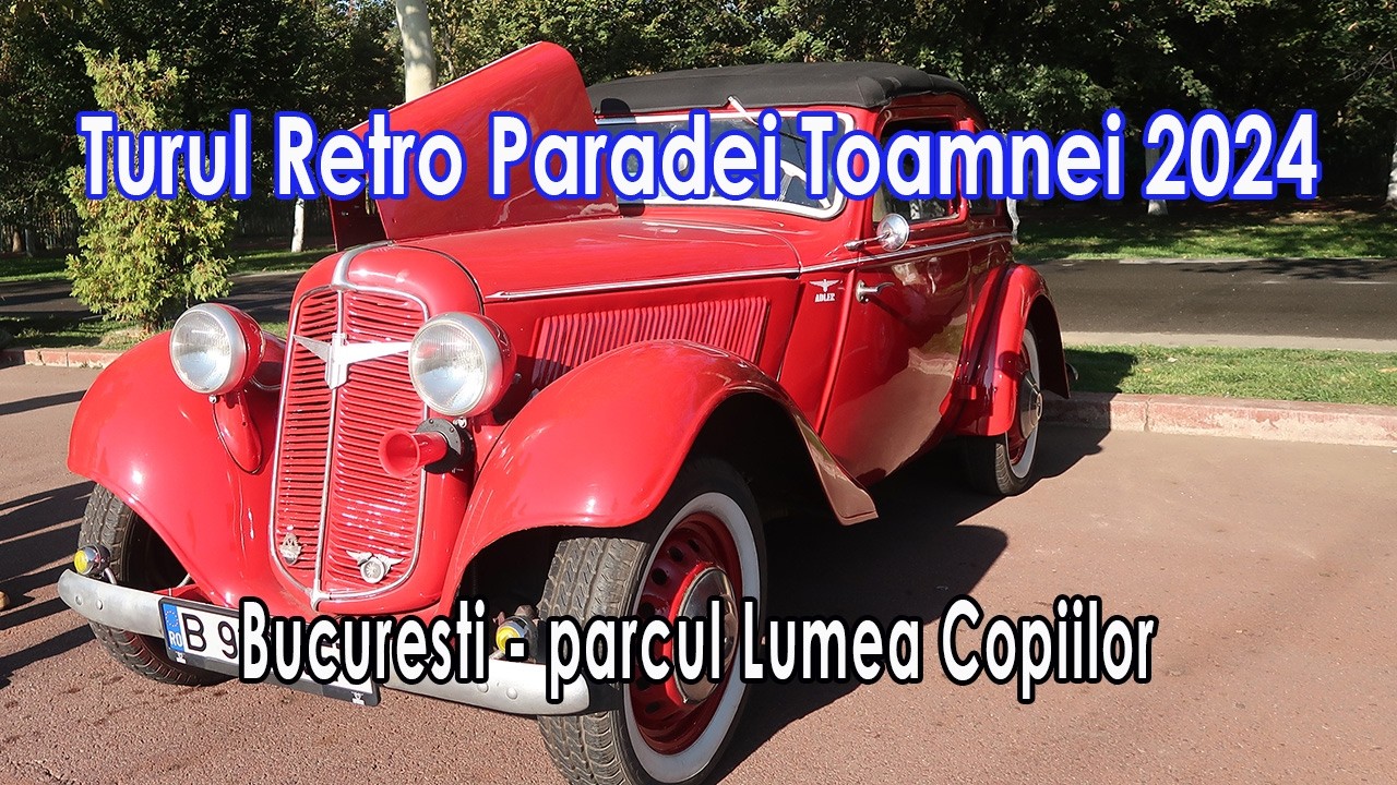 Turul Retroparadei Toamnei 2024 Bucuresti parcul Lumea Copiilor
