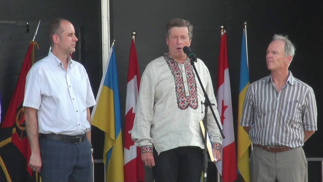 Canada has been immensely enriched by Ukrainian Canadians, John Tory, Mayor of Toronto