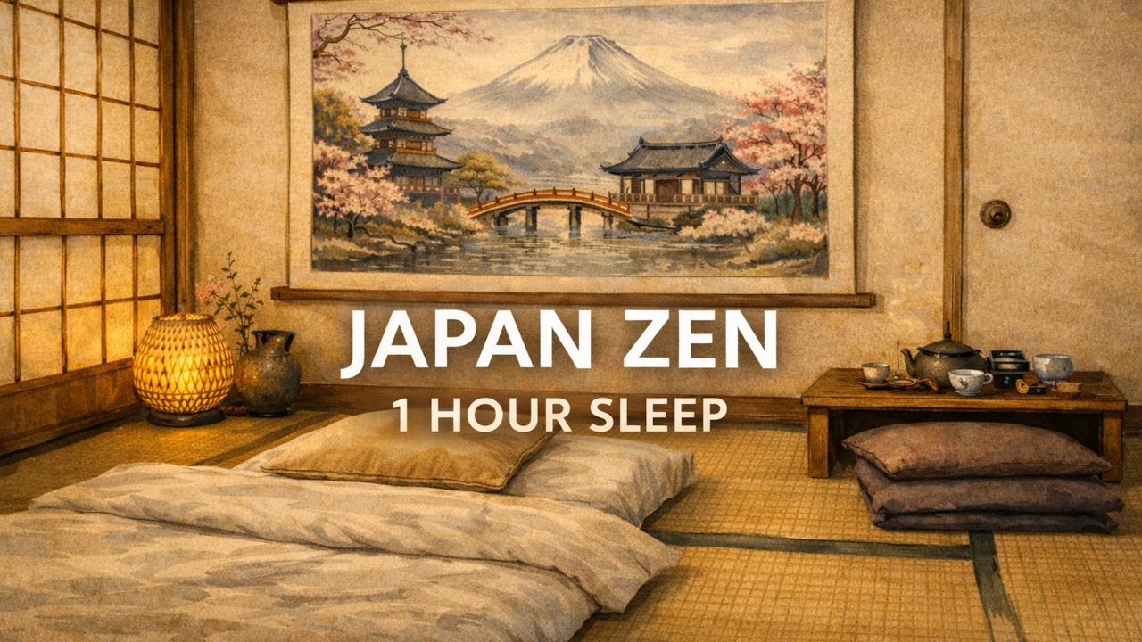 Japan Spiritual Journey 🇯🇵 1 Hour Ambient Meditation | Zen Temple, Bamboo Forest & Deep Relaxation