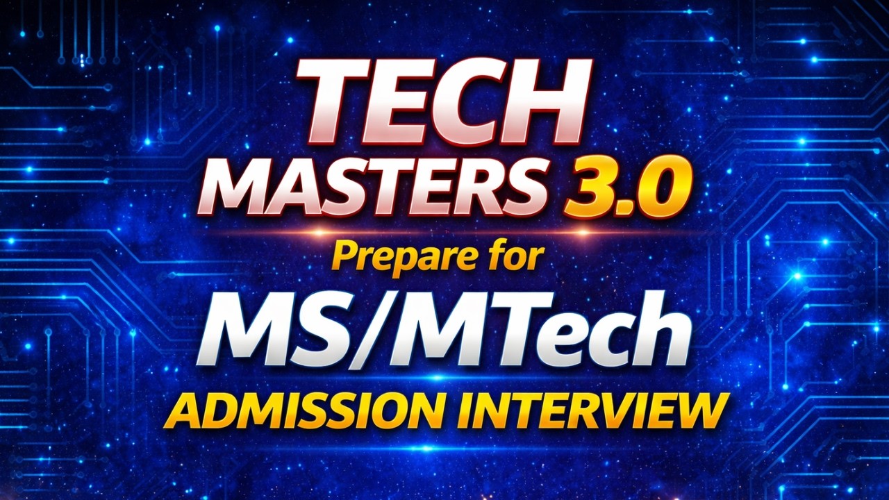 🔥Tech Master 3.0 & Post GATE || PrepFusion