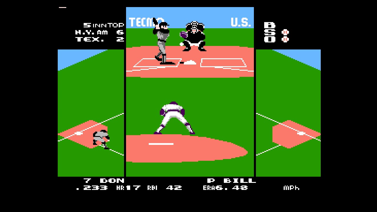 Tecmo Baseball Gameplay (NES) No Commentary