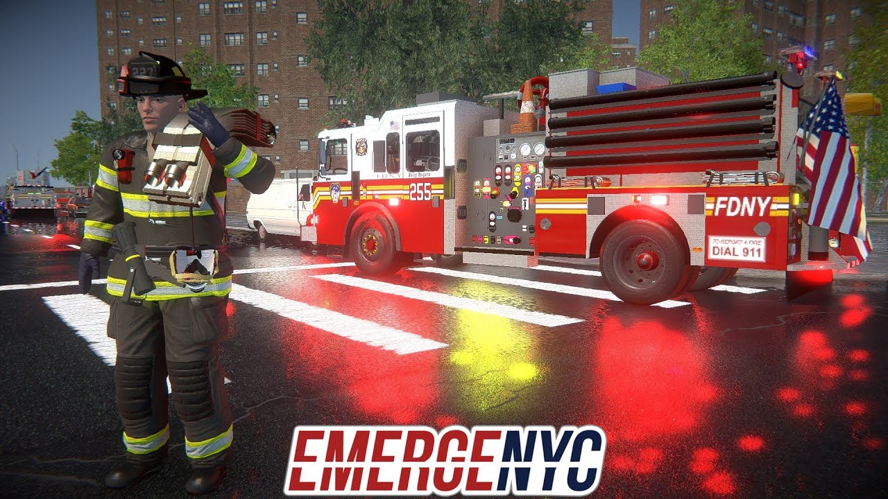 EmergeNYC Multiplayer FDNY Firefighters Responding To A 10-77 High Rise Fire