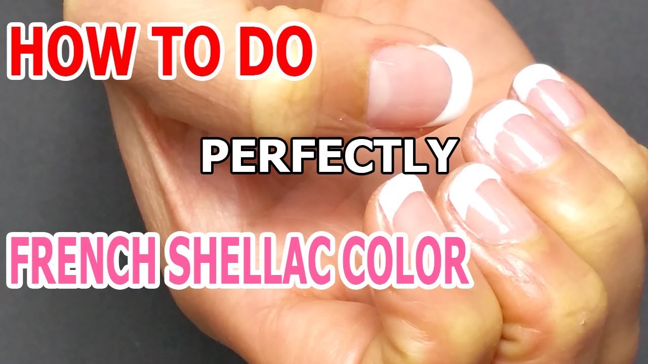 How To Do French Shellac Color Perfectly ♥ French Technique ♥ Regal Nails Salon