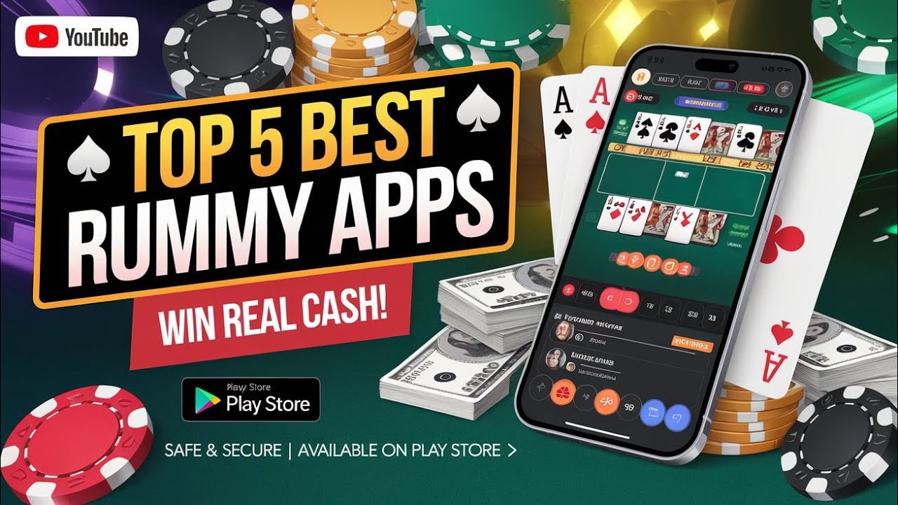 🔥 Top 5 Best Rummy Apps to Win Real Cash! 💸 Safe & Secure | Available On Play Store ✅