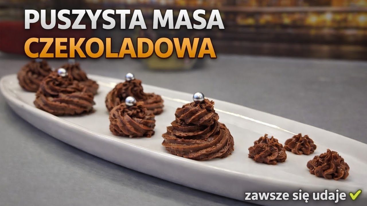 Puszysta masa czekoladowa do ciast I tortów 🍰
