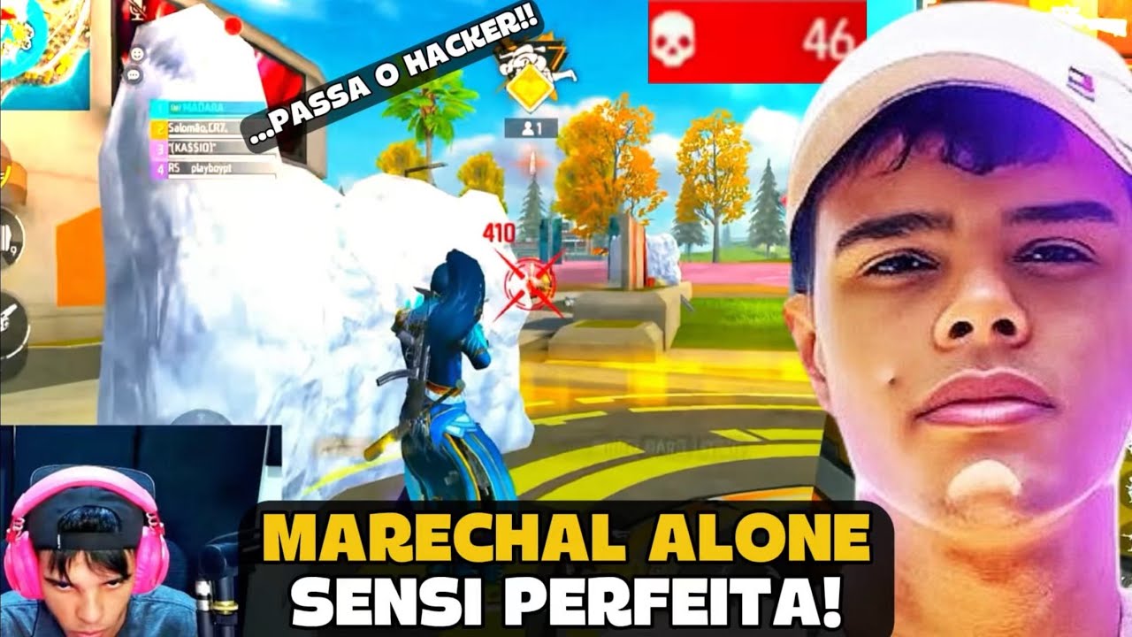 MARECHAL LIMPOU O MAPA COM A SENSIBILIDADE PERFEITA! FREE FIRE - MARECHAL HIGHLIGHTS