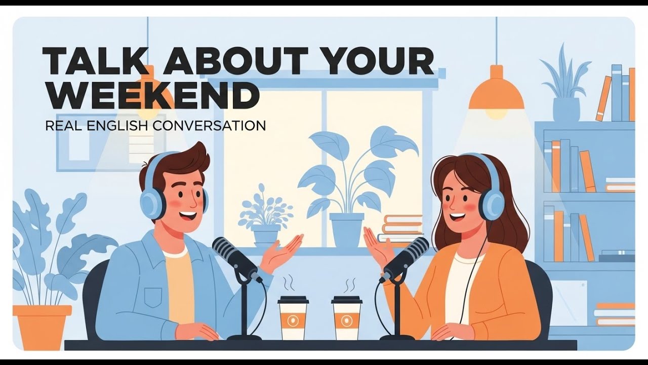 “Talk About Your Weekend in English — Real Conversation Practice (A2–B1 Level)”