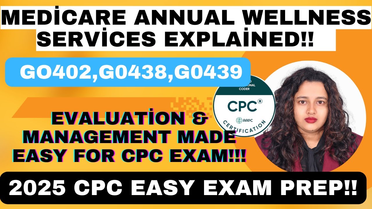 Guidelines for Medicare Annual Wellness Preventive Services Explained with practice Questions #cpc