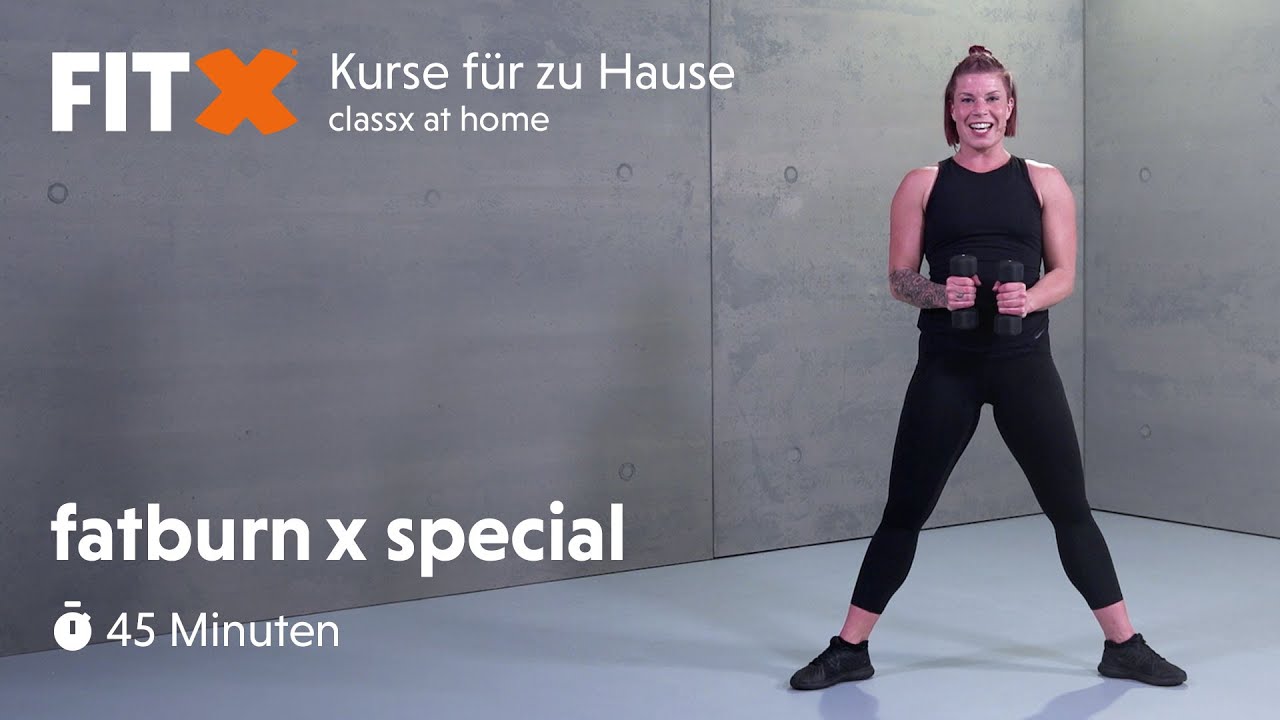 fatburn x special | 45 minuten | FitX-Kurse für zu Hause: classx at home