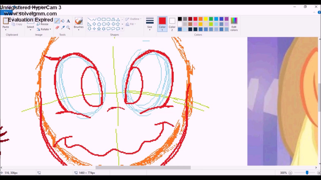 Making Mlp screenshots to EQG bases speedpaint