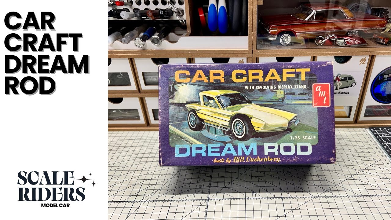 Винтажный набор для сборки модели автомобиля AMT Car Craft Dream Rod (1964) | Билл Кашенберри
