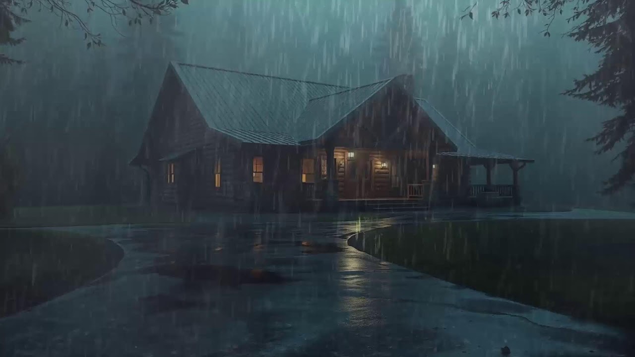 Fall Asleep With The Soothing Sounds Of Rain And Thunder | Rain Sounds For Sleeping ASMR