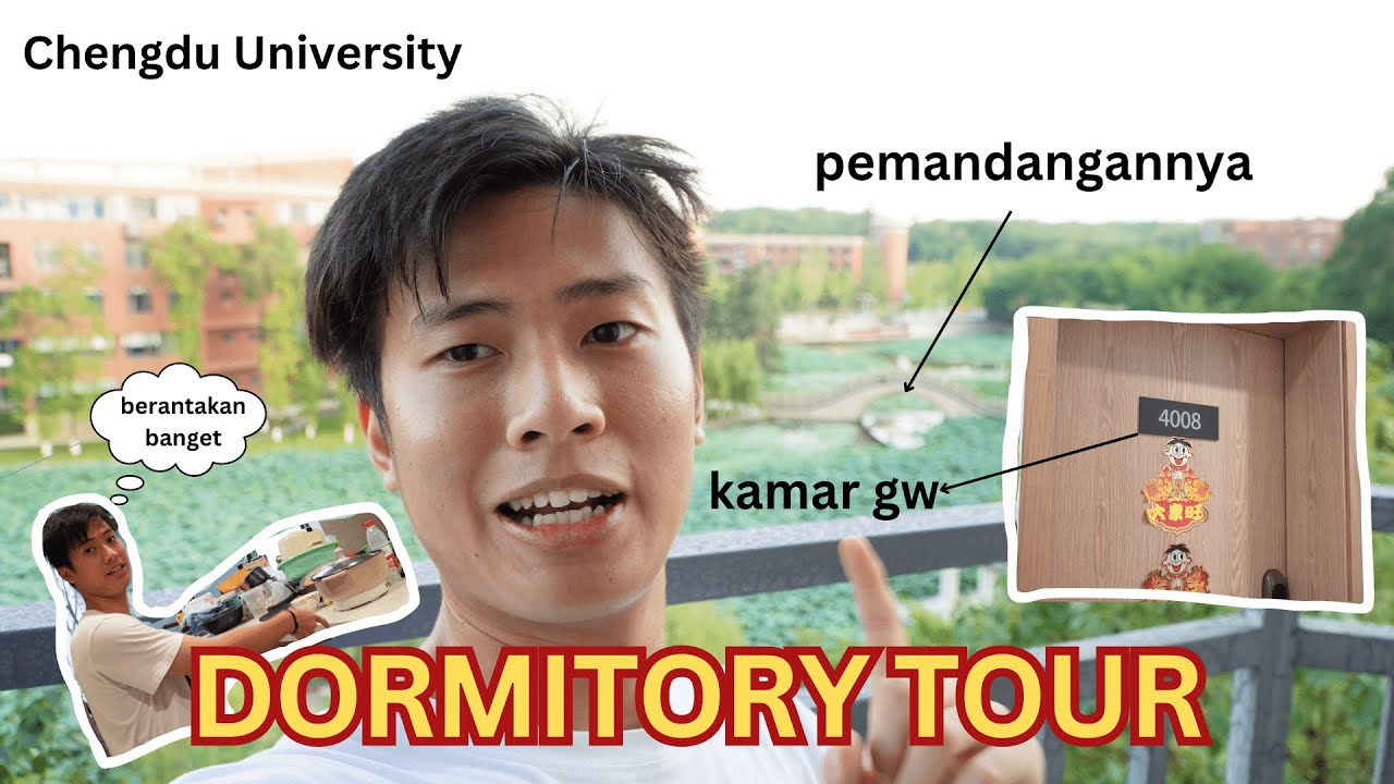GW BONGKAR DORM CHINA!!! (dorm tour Chengdu University)