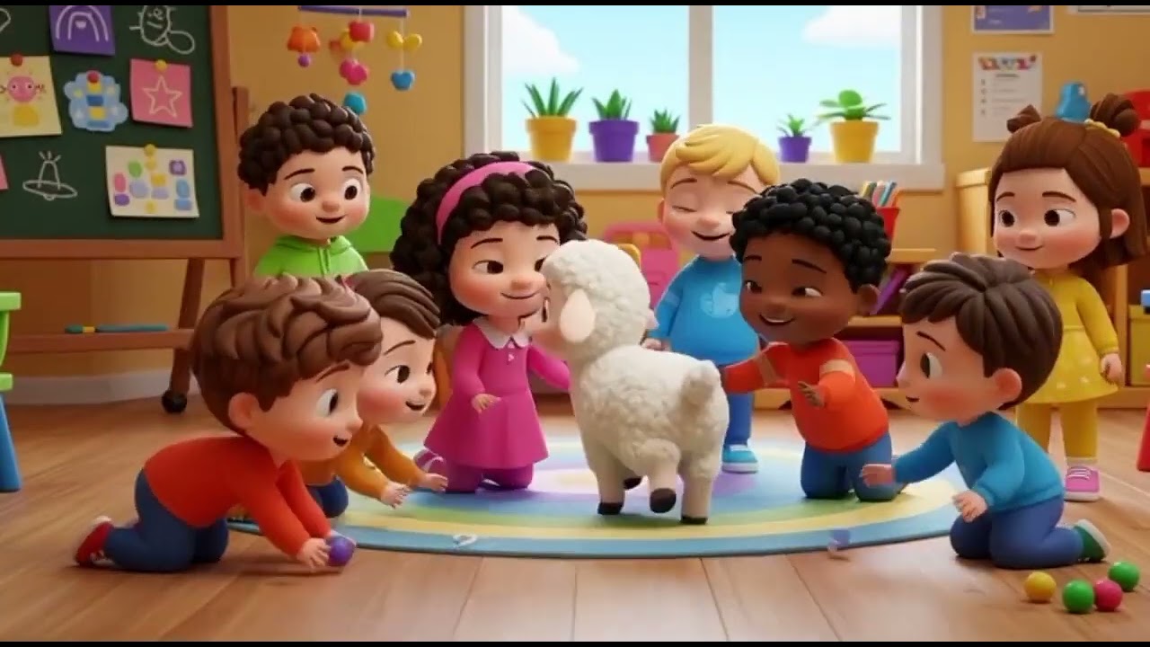Mary has a little lamb kids tunes fun nursery rhymes