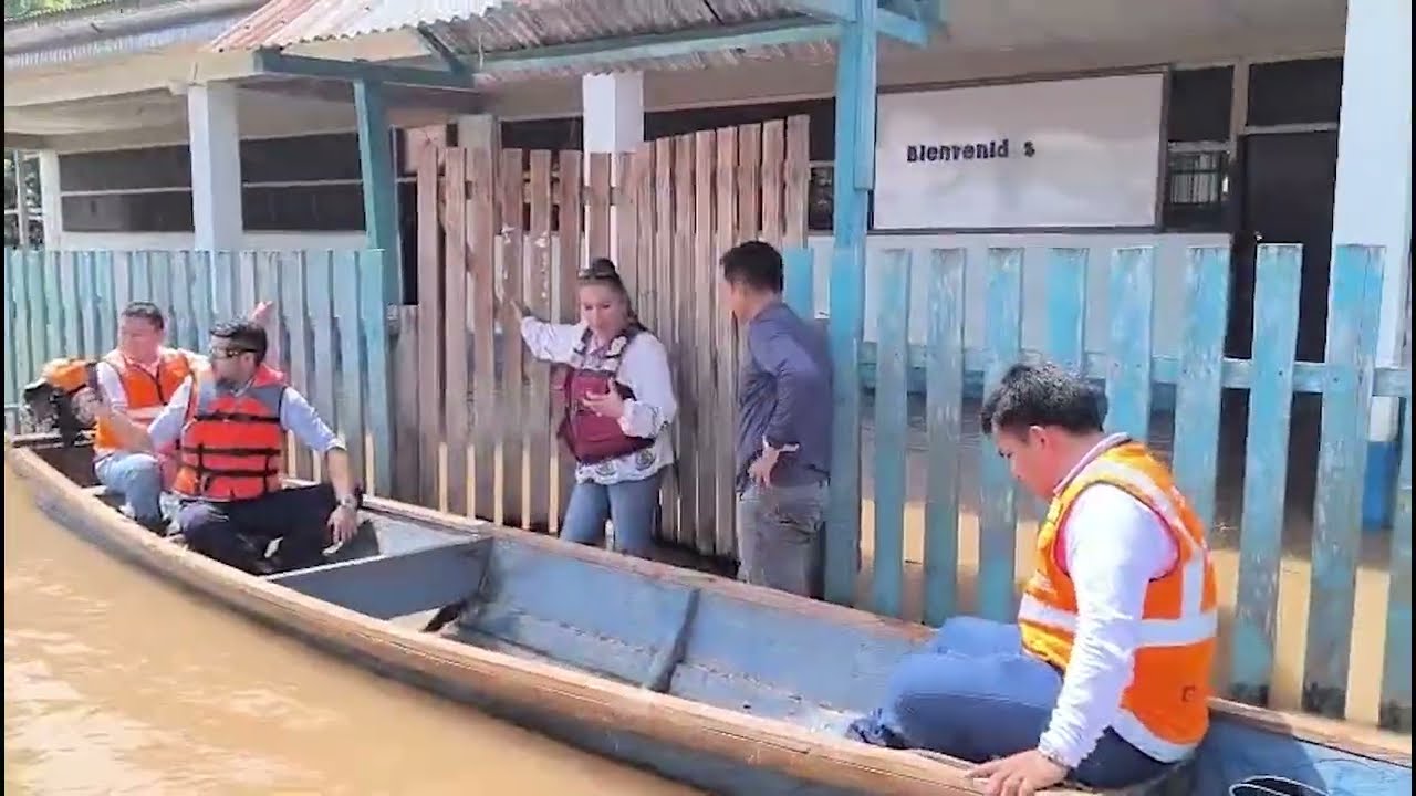 Evalúan daños ocasionados por inundación en el Bajo Huallaga
