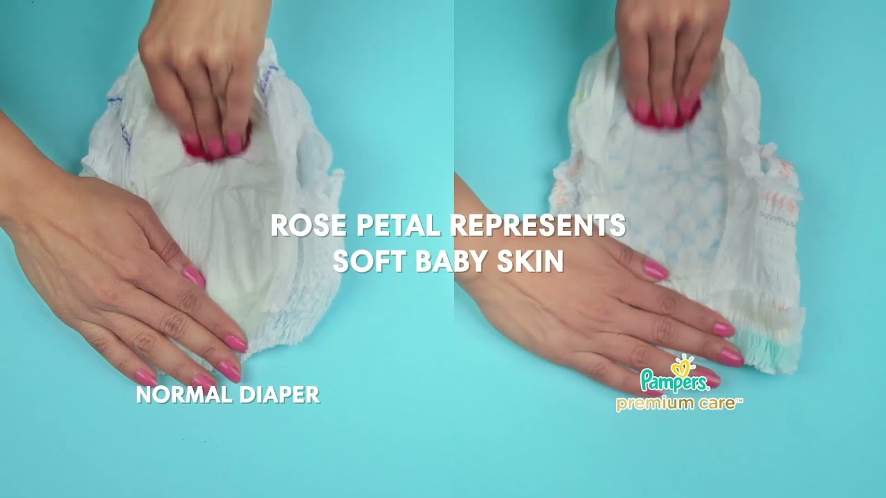 Take the Pampers Premium Rose Petal Test