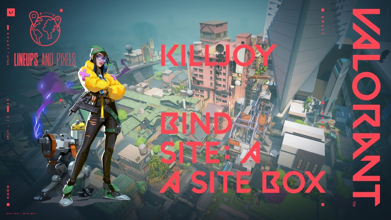Valorant Killjoy Lineups Bind from A Lobby to A Site Boxes