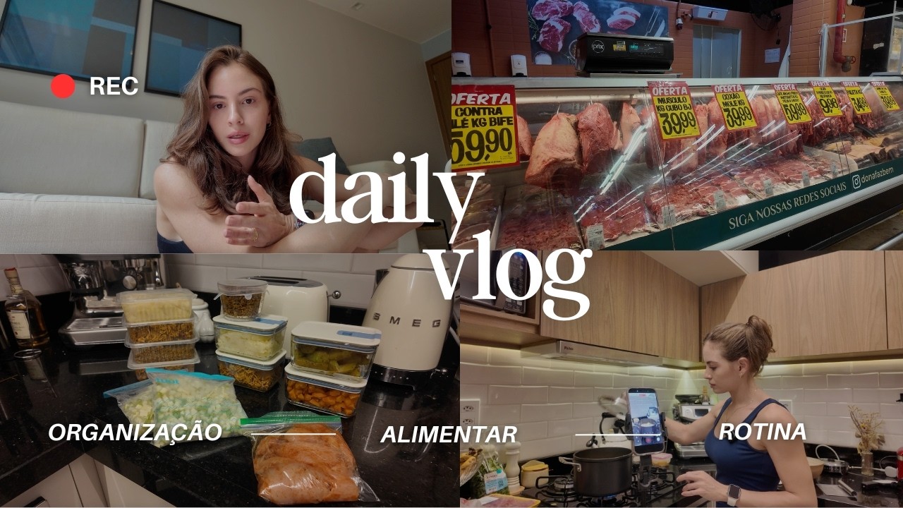 Segunda na rotina, organizando a alimentação da semana, trabalho & treino