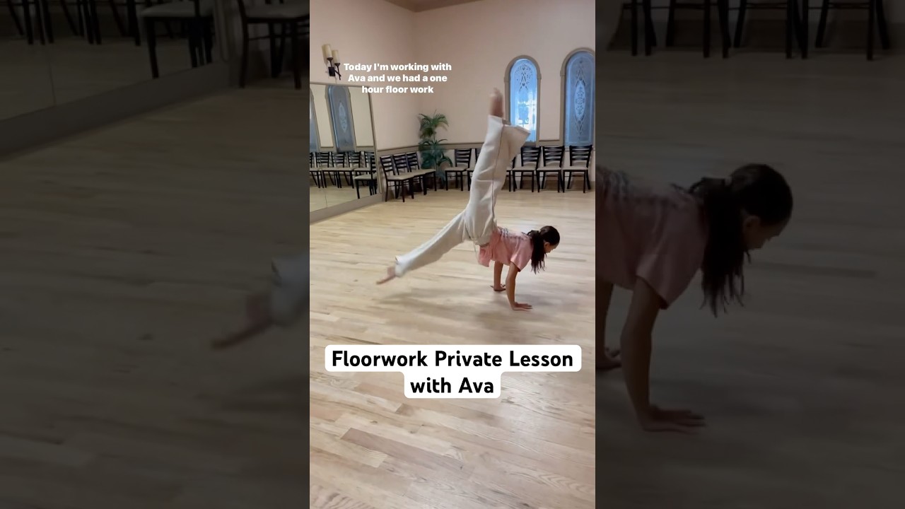 Floorwork dance lesson w/ Ava 🔥 #dancer #contemporarydance #acrobatics