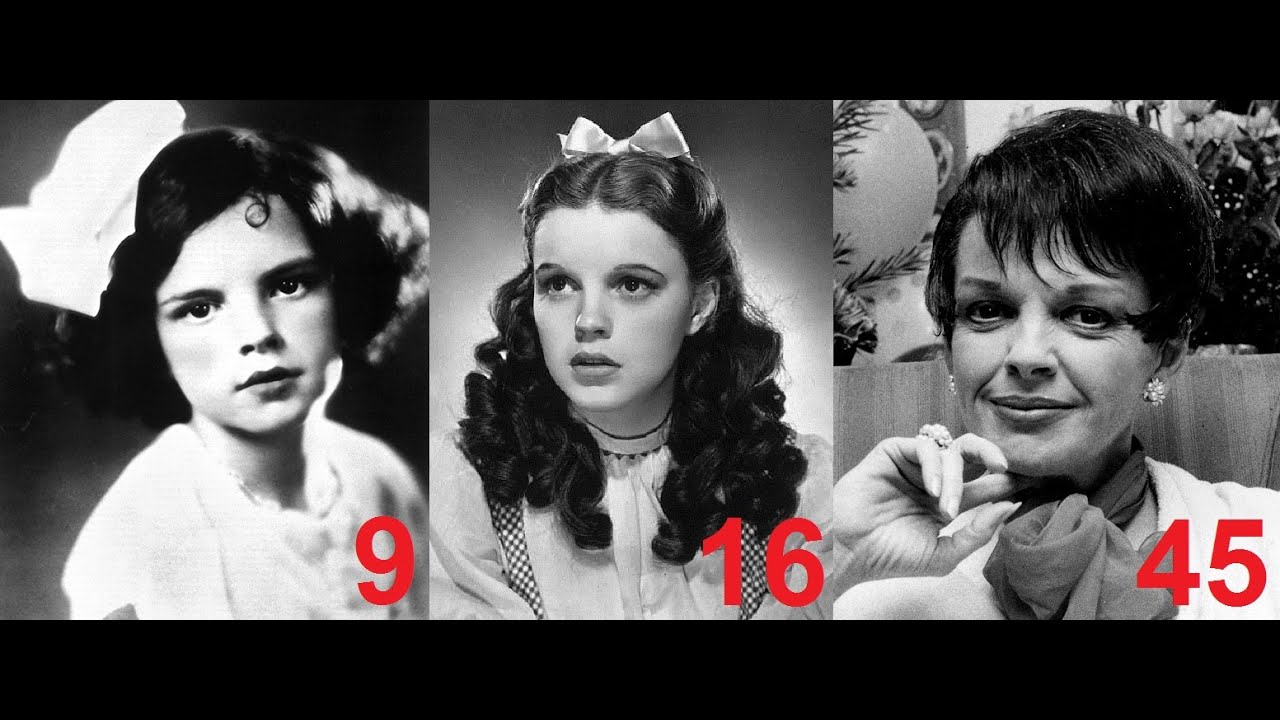 Judy Garland from 1 to 47 years old