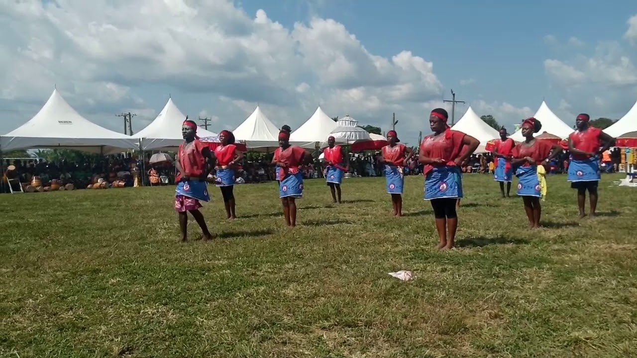 War dance ‘Gazo’ performed by students of the Department of Ewe from University of Winneba Ghana