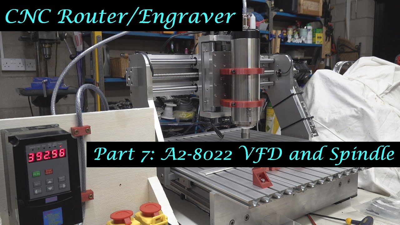#MT47 Part 7 - Olivier CNC Router/Engraver. The Vevor A2-8022 VFD and Spindle. By A Whale. In 4K.