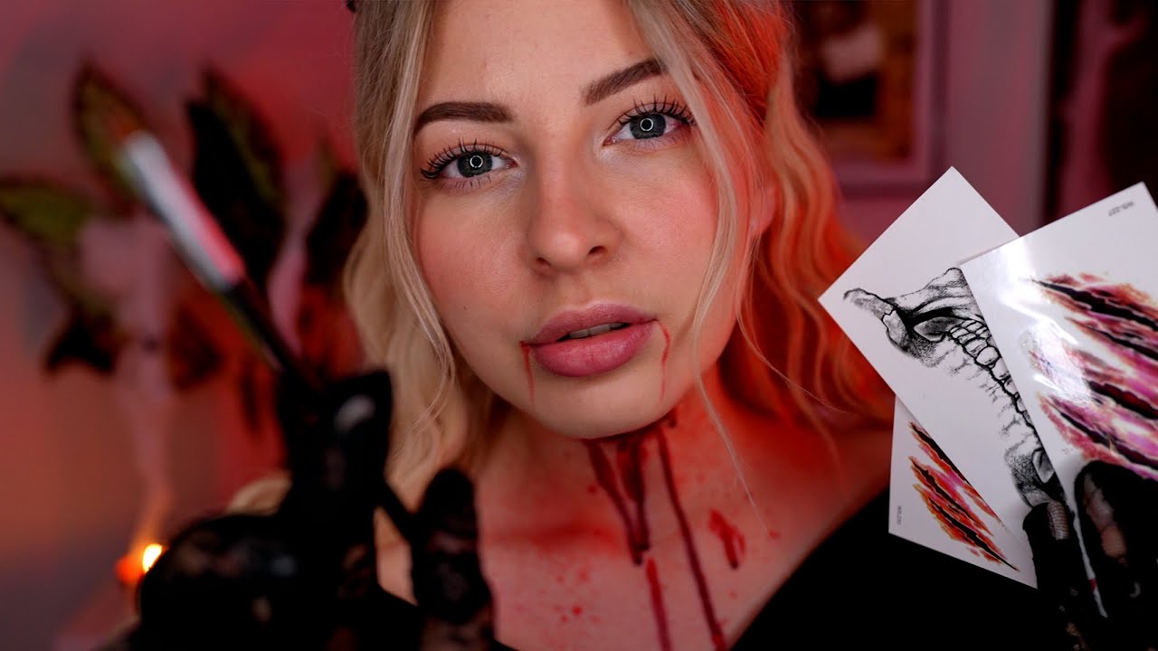 ASMR Roleplay • Doing Your Halloween Makeup 🎃 (Personal Attention)