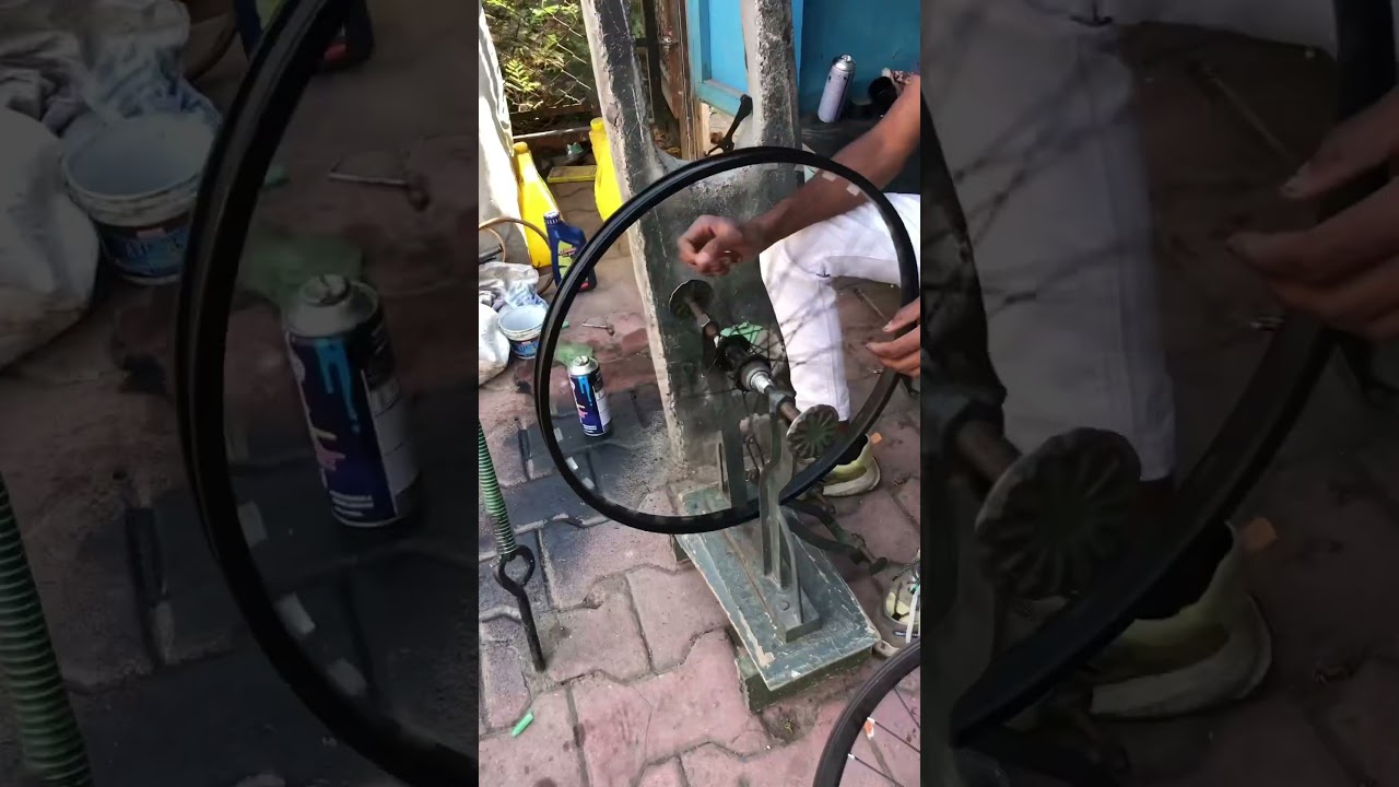 🛞bicycle wheel alignment🎡 #shorts #yuotubeshorts #shortsfeed #shortvideo